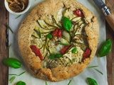 Tarte aux oignons confits et courgettes