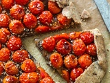 Tarte aux tomates cerises et oignons confits