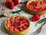 Tartelettes aux fraises vegan