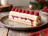 Bûche roulée à la framboise : Recette facile pour Noël