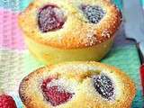 Friands (Financier? ou Namandier?) aux Framboises et Chocolat Blanc