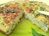 Gâteau de riz, courgettes et fromage Vache qui rit