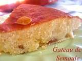 Gâteau de Semoule aux raisins secs