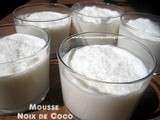 Mousse à la noix de coco