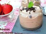 Mousse au chocolat Toblerone -Recette facile sans oeufs