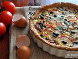 Quiche aux Tomates, Brie et Olives Noires