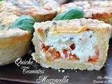 Quiche Tomates Mozzarella Basilic