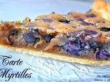 Tarte Myrtilles frangipane au Café