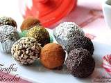 Truffes au chocolat  maison  -recette facile