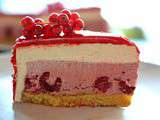 Framboisier : entremet mousse framboise et chocolat blanc