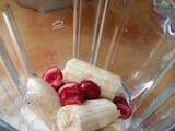 Milk-shake bananes-cerises