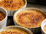 Crème brûlée et sa texture soyeuse parfaite