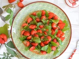 Tarte aux fraises et roquette