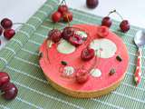 Tarte aux pistaches et cerises