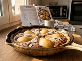 Tarte Bourdaloue de caractère : poires pochées aux épices et pâte à l’épeautre