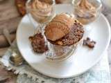 Verrine pain d’épices, fleur d’oranger et chocolat