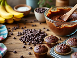 Comment préparer des muffins banane et chocolat moelleux