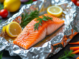 Comment préparer un saumon en papillote avec du four aluminium