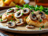 Facile de poulet crème champignon pour un plat savoureux