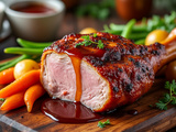 Simple et délicieuse de rouelle de porc