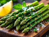 Simple et savoureuse avec des asperges vertes