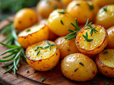 Simple et savoureuse de pomme de terre grenaille au four