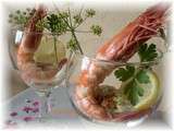 Gambas sauce avocat