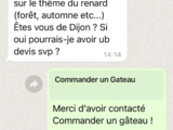 Commander un gâteau