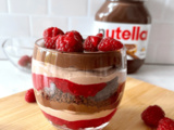 Verrine Nutella framboise