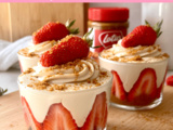 Verrine Spéculoos façon Fraisier