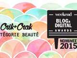 Je suis nominée aux Weekend Blog Awards : votez pour moi