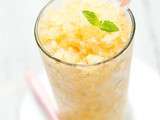 Granité pomme-vanille {Apple vanilla granita}