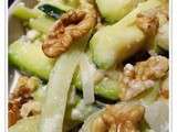 Courgettes fondantes aux noix