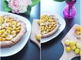 Tarte aux mirabelles & noix de coco