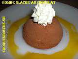 Bombe glacee au chocolat