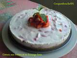 Gateau aux fraises et au fromage frais