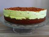 Brownie cheesecake menthe chocolat