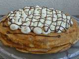 Gâteau de crêpes pomme carambar