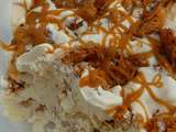 Glace noix de coco caramel cream cheese crumble coco