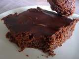 Poke cake au chocolat