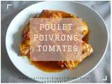 Poulet moelleux tomate poivrons