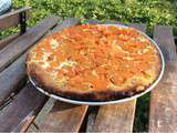 Tarte tatin aux carottes, pâte sablée au parmesan