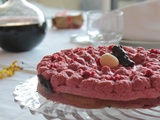 Bavarois mousseux à la framboise (vegan)