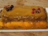 Bûche mousseuse mangue-chocolat