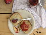 Confiture pêche blanches-hibiscus