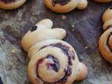 Petits lapins briochés à la framboise et chocolat