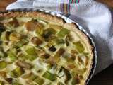 Quiche aux poieaux parfumée au safran