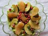 Salade avocats-pommes-pamplemousse