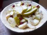 Salade croquante et vitaminée endive poire grenade avec une touche de curry