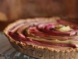 Tarte à la rhubarbe et à la framboise